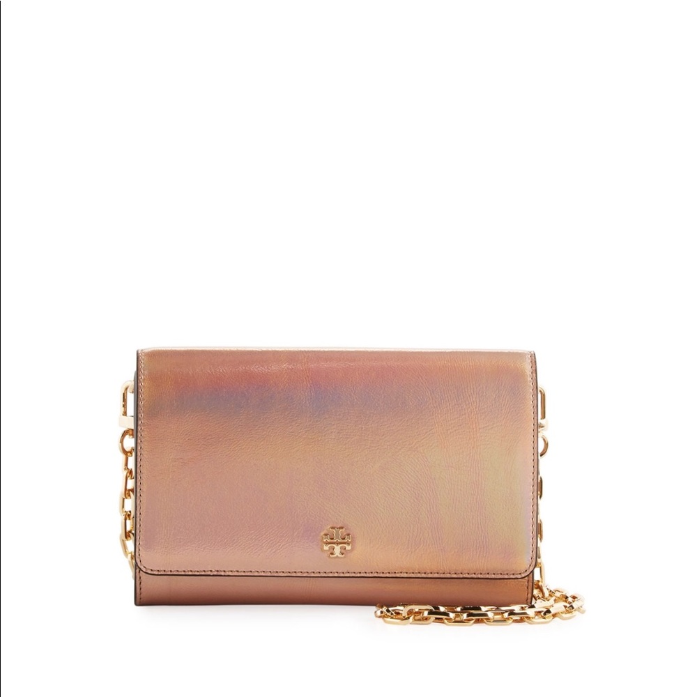 Tory Burch Pink Opal chained Crossbody Bag/Wallet